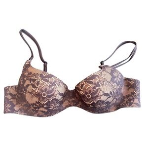 Victoria's Secret Angels Secret Embrace Black Lace Bra 34B Underwire 202904-X24